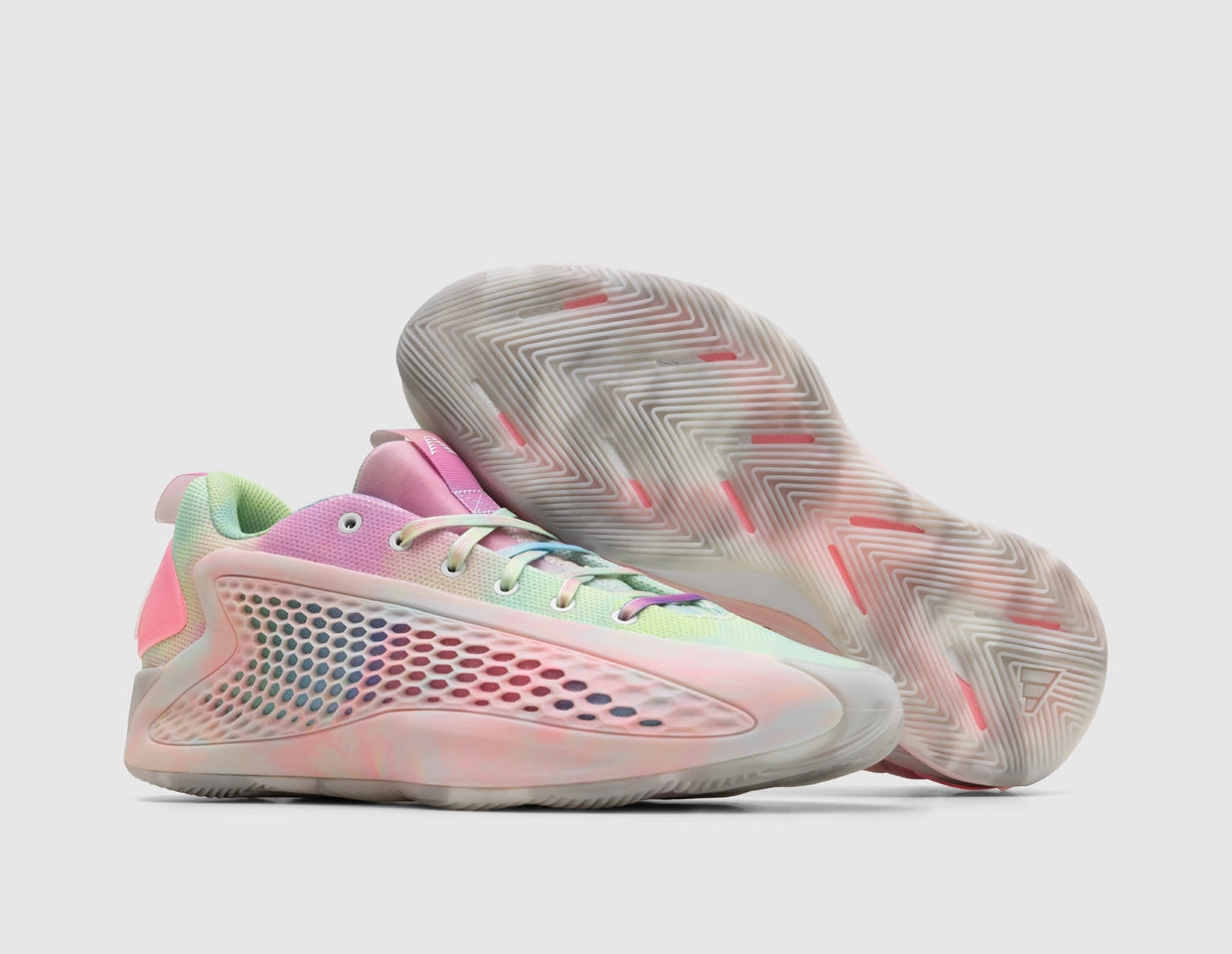adidas Anthony Edwards 1 Low Cloud White / Acid Orange - Bliss Pink