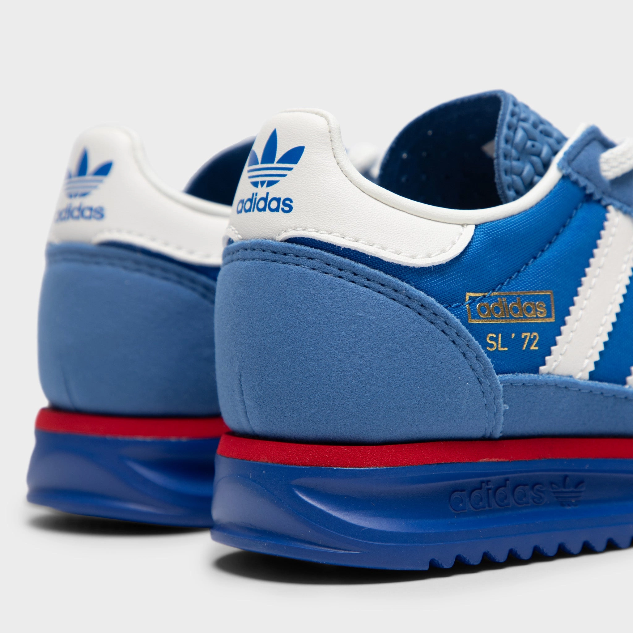 adidas Children's SL 72 Blue / Core White - Better Scarlet