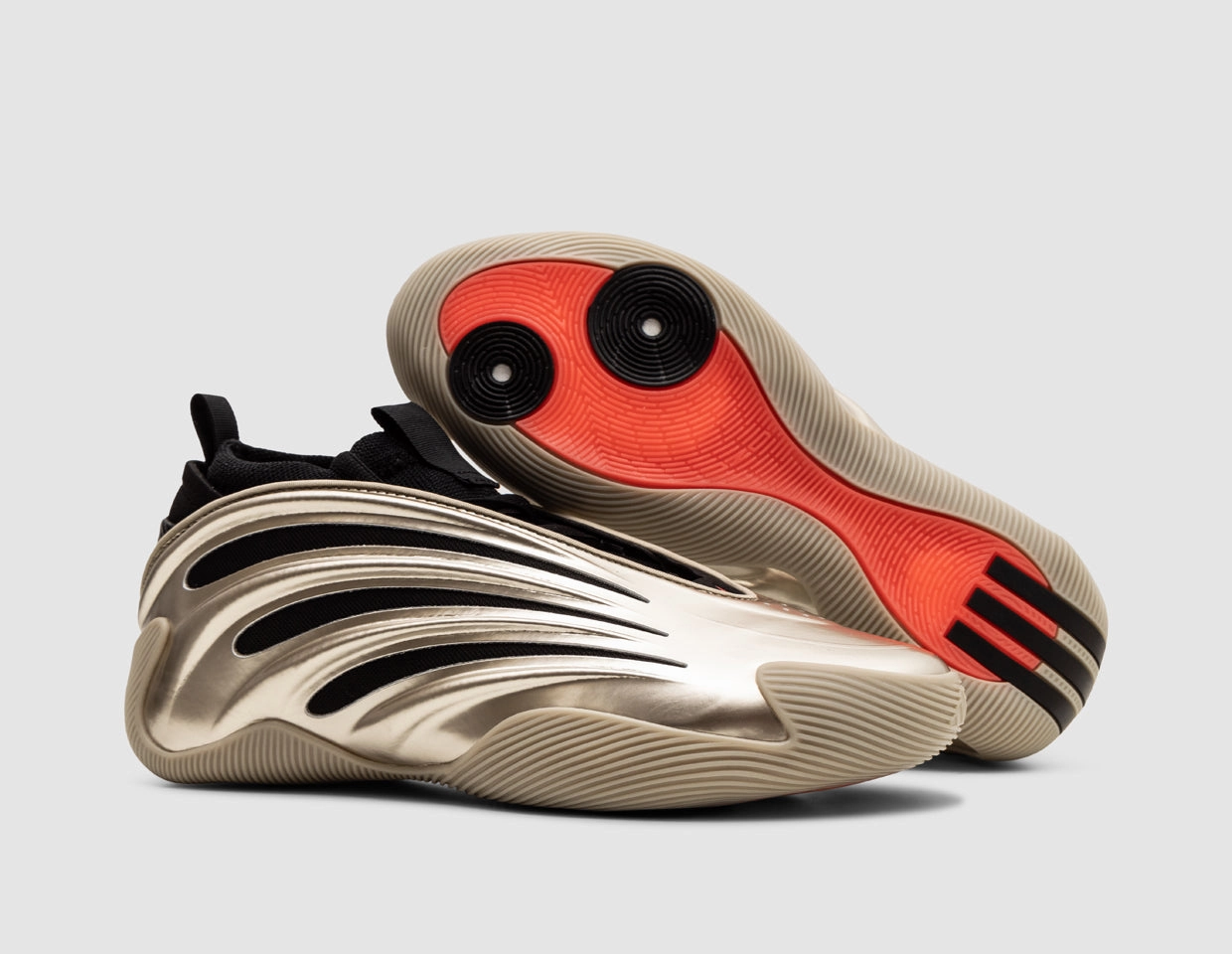 adidas Harden Volume 9 Cyber Metallic / Core Black - Lucid Red