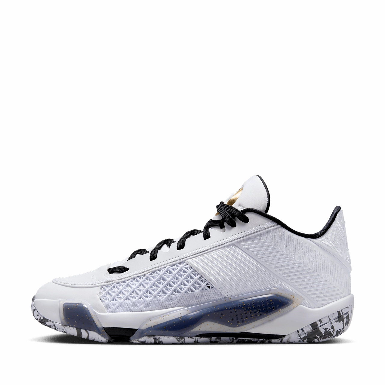 Air Jordan XXXVIII Low PF 'White and Metallic Gold'
