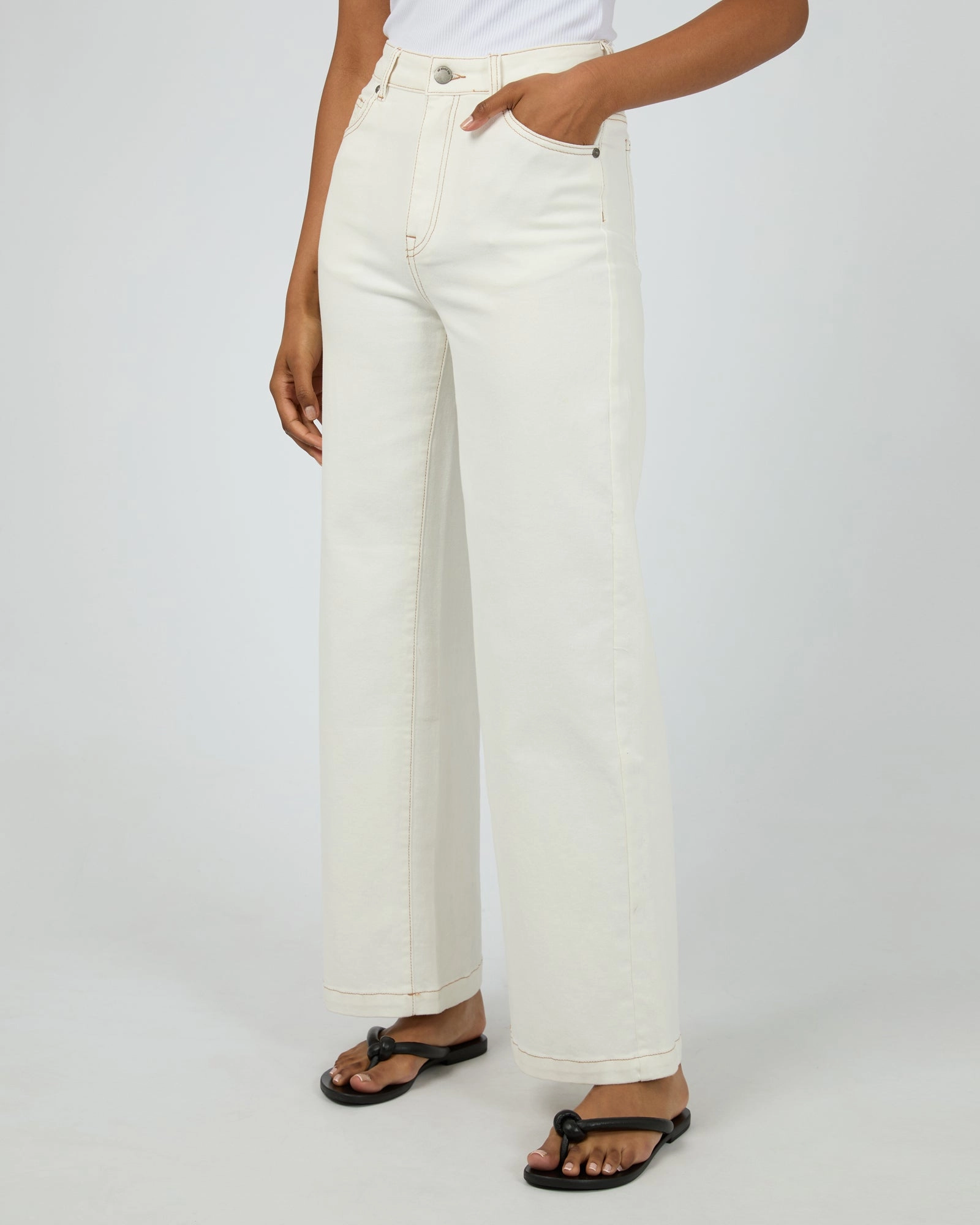 All About Eve Jacqui Wide Leg Vintage White