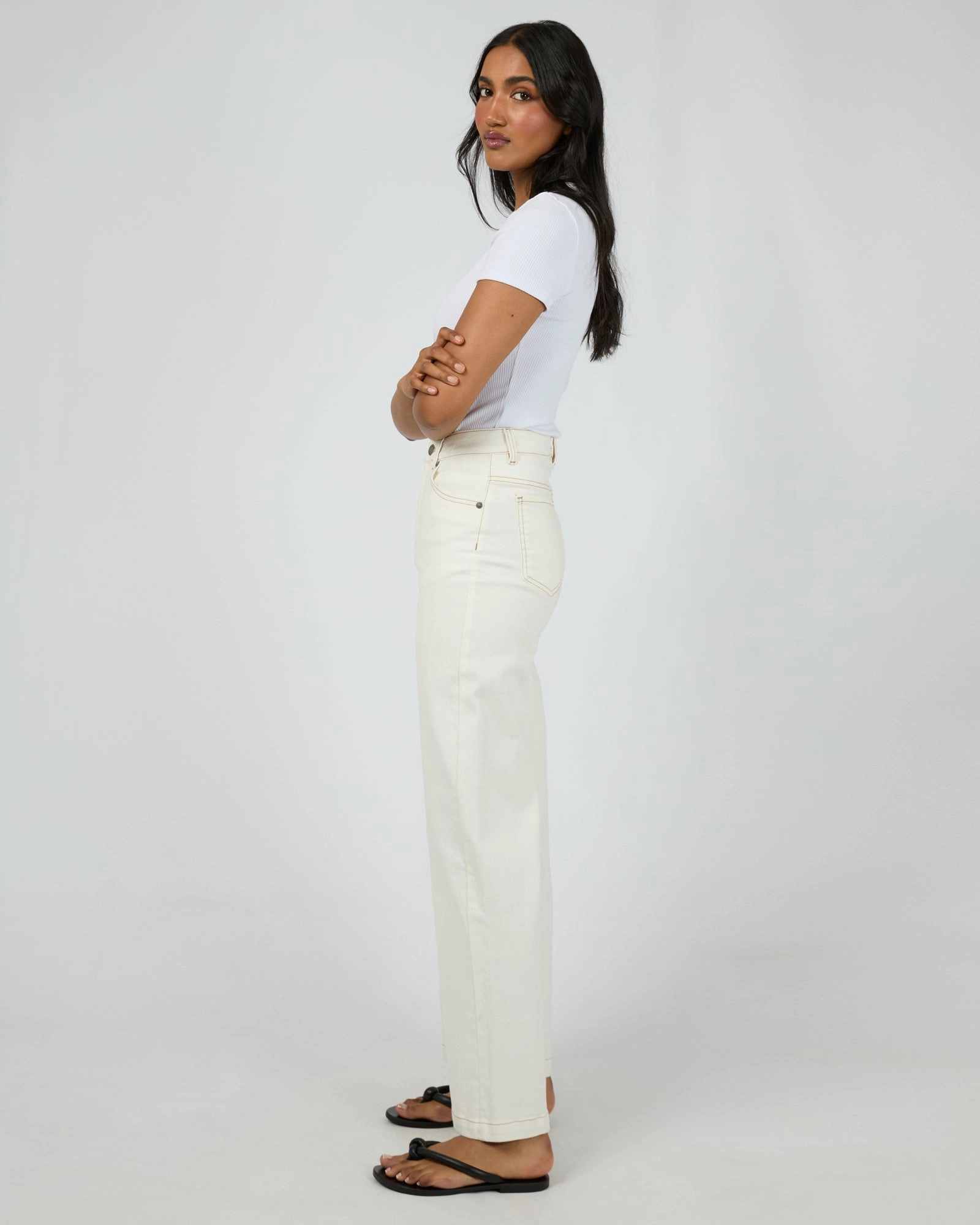 All About Eve Jacqui Wide Leg Vintage White