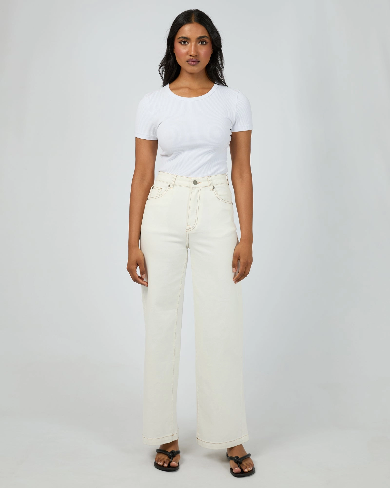 All About Eve Jacqui Wide Leg Vintage White