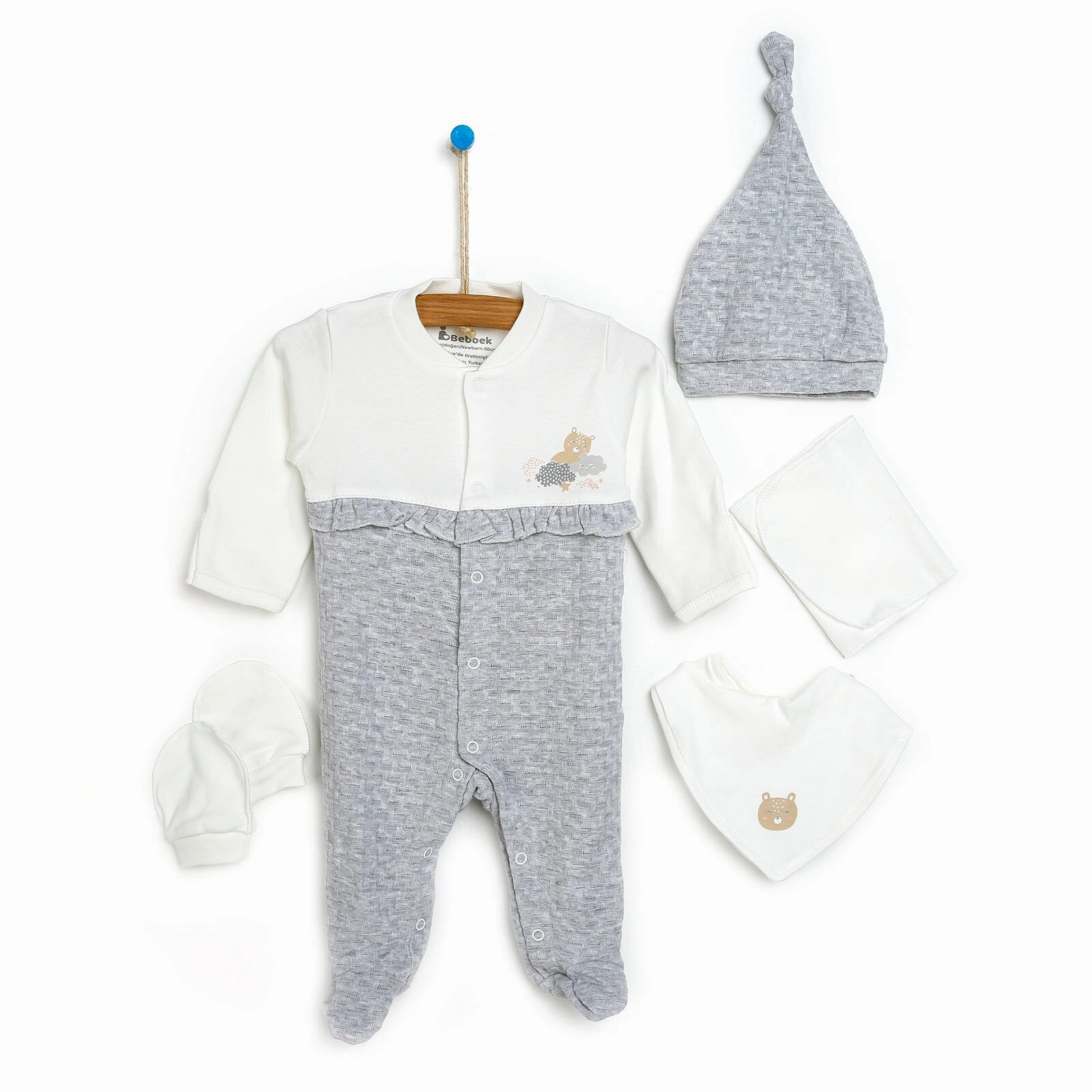 Bebbek Baby Girl 5 Pcs Newborn Gift Starter Set