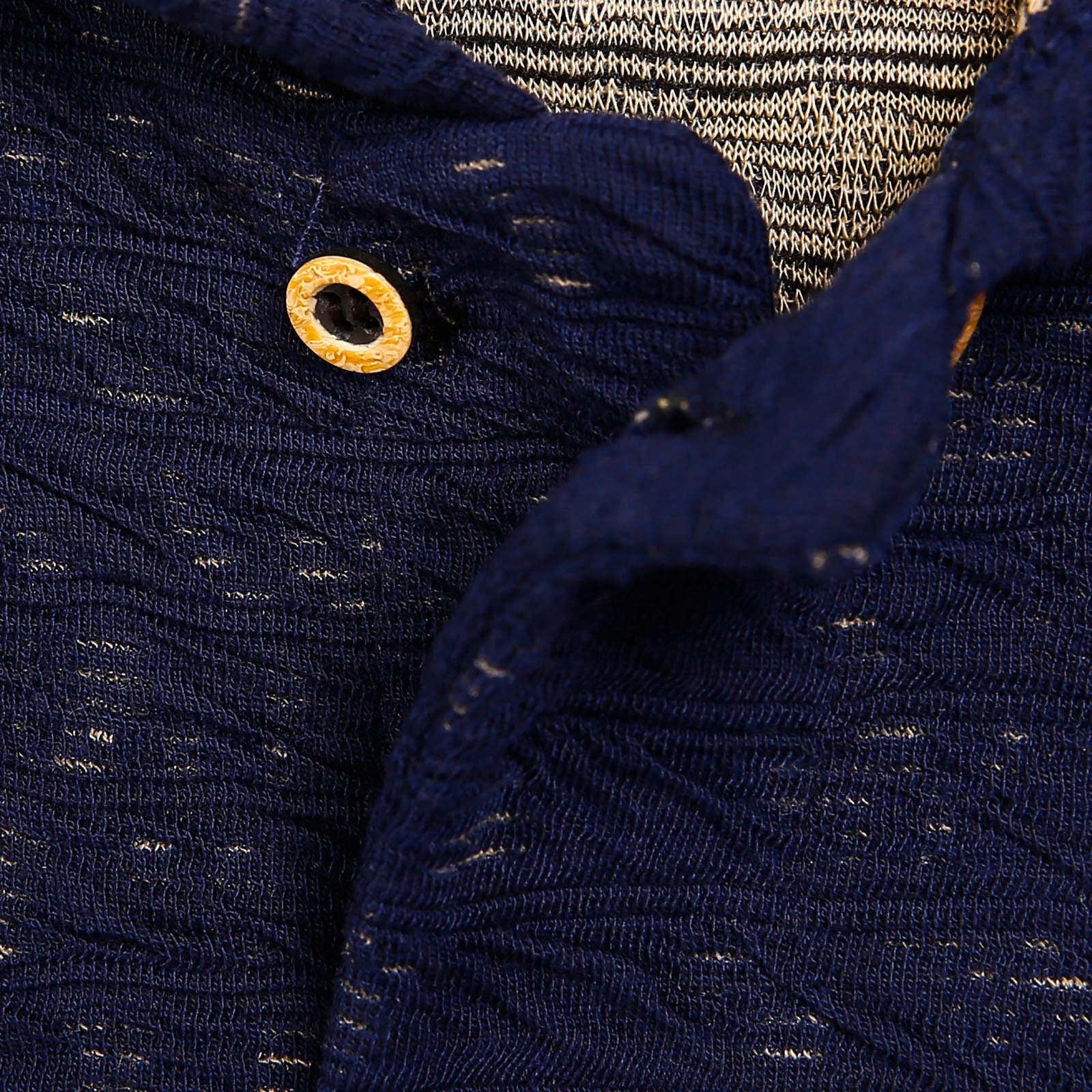 Bebbek Newborn Happy Camper Footed Jumpsuit - Navy Blue