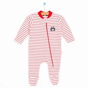 Bebetto Footed Jumpsuit - Red