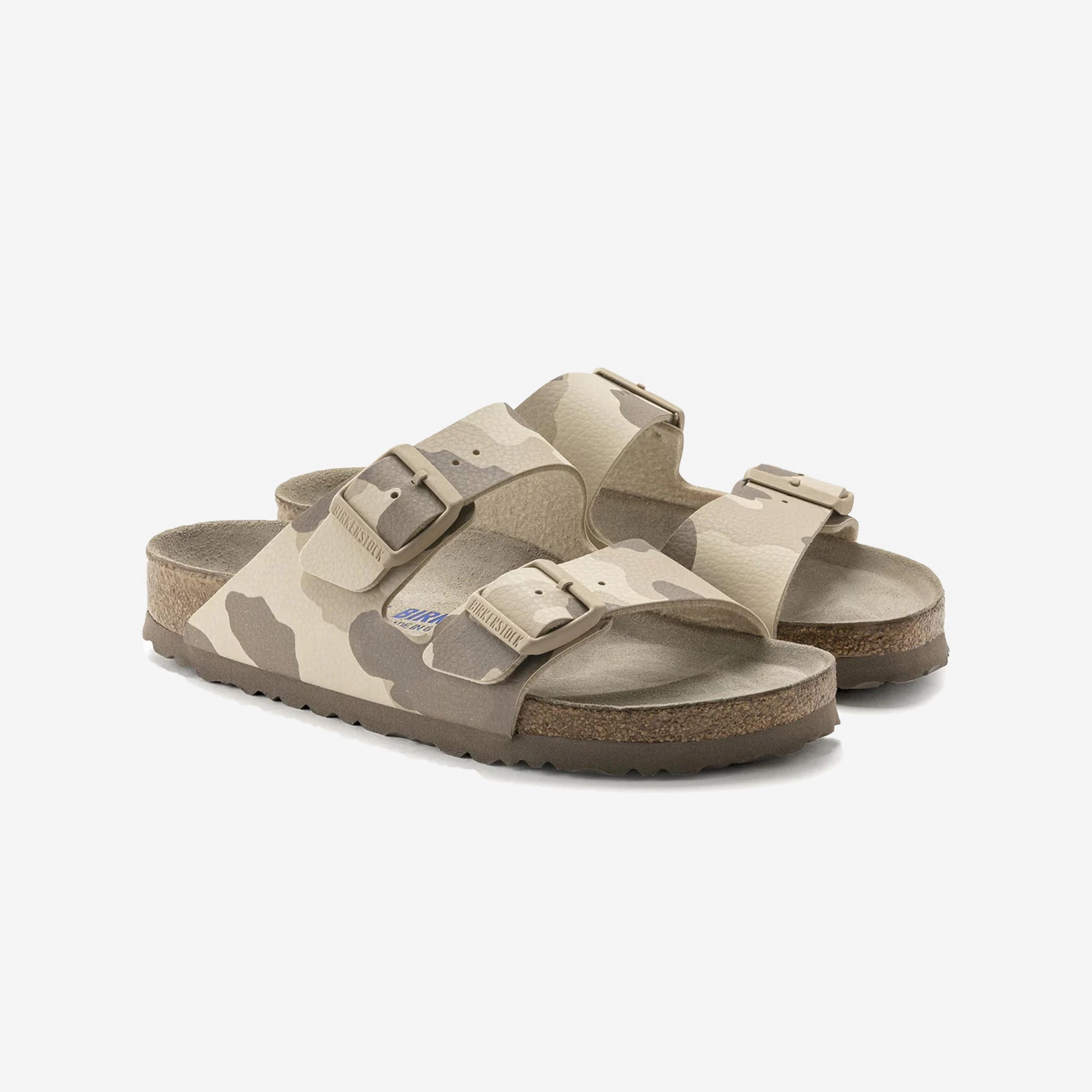 Birkenstock | ARIZONA SOFT FOOTBED BIRKO-FLOR  { MULTI/DESERT SOIL GREY