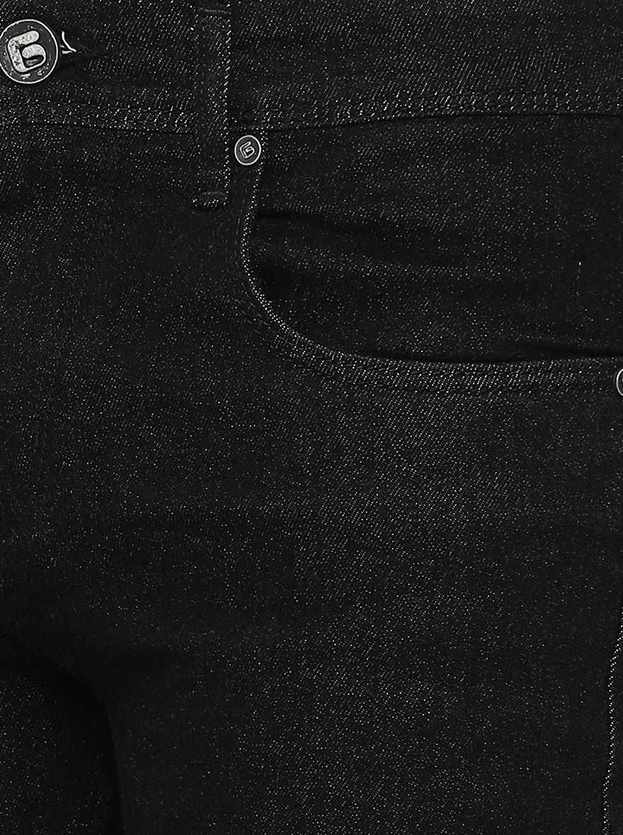 Black Washed Narrow Fit Jeans | Greenfibre