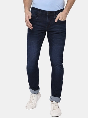 Blue Washed Narrow Fit Jeans | Greenfibre