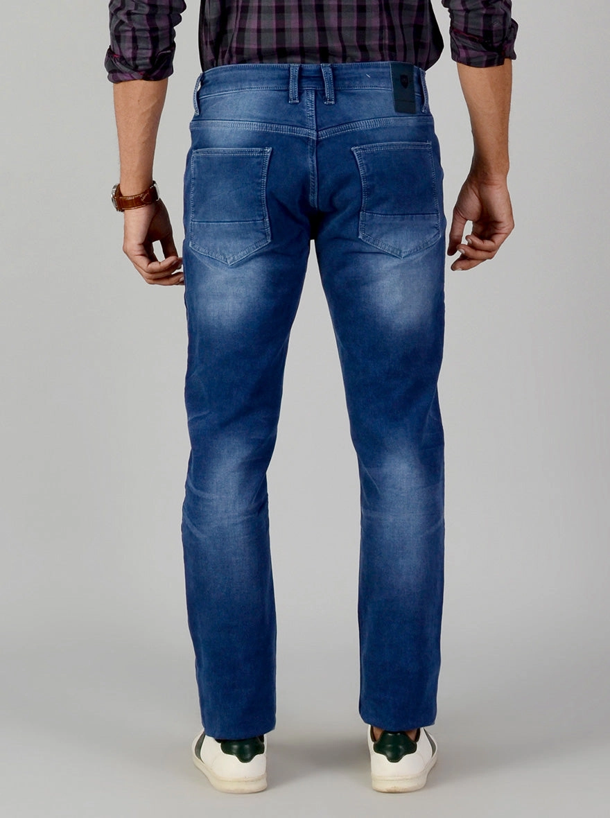 Blue Washed Slim Fit Jeans | JadeBlue