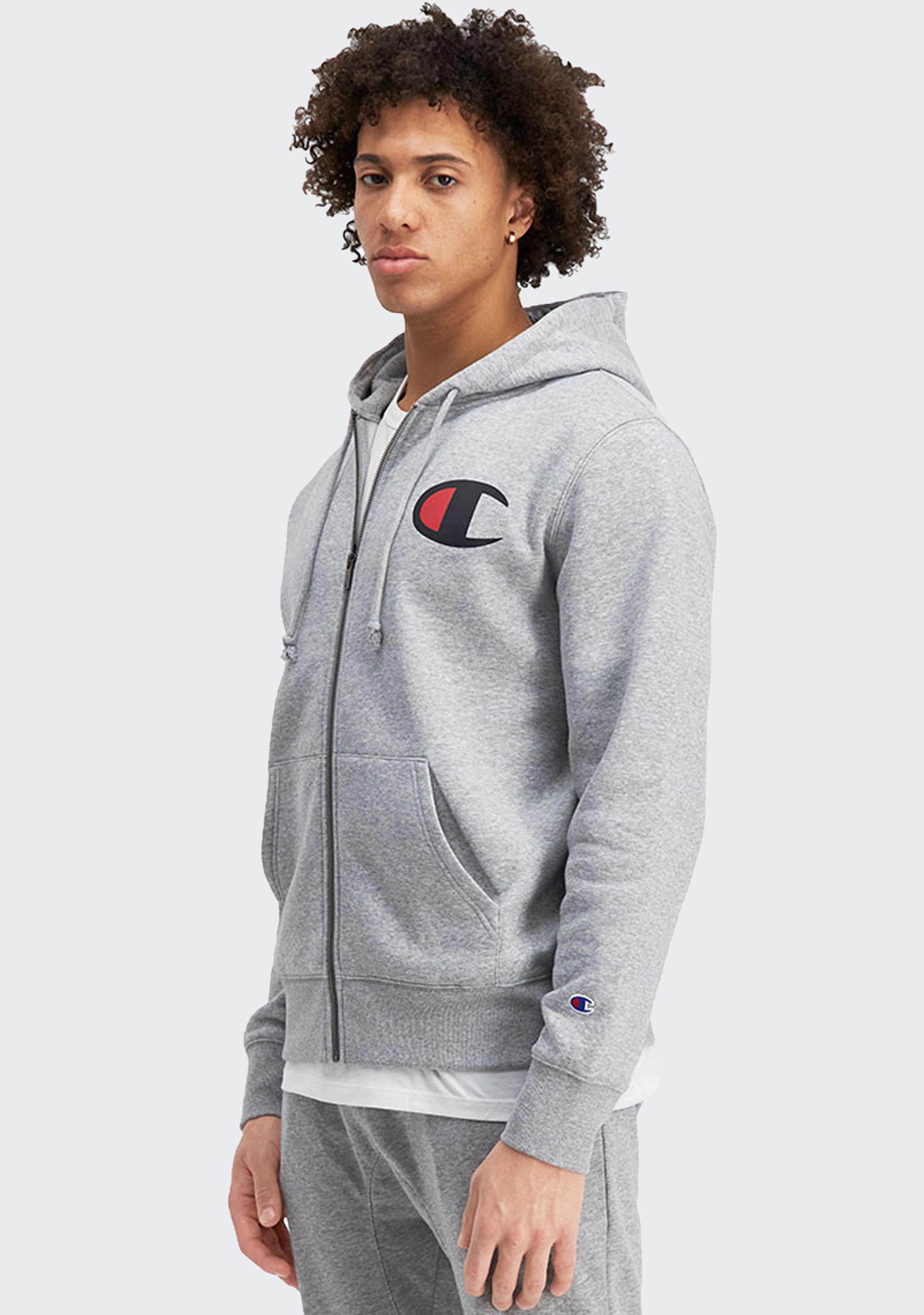 Champion Mens C Logo Zip Hoodie