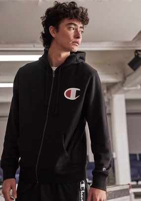 Champion Mens C Logo Zip Hoodie