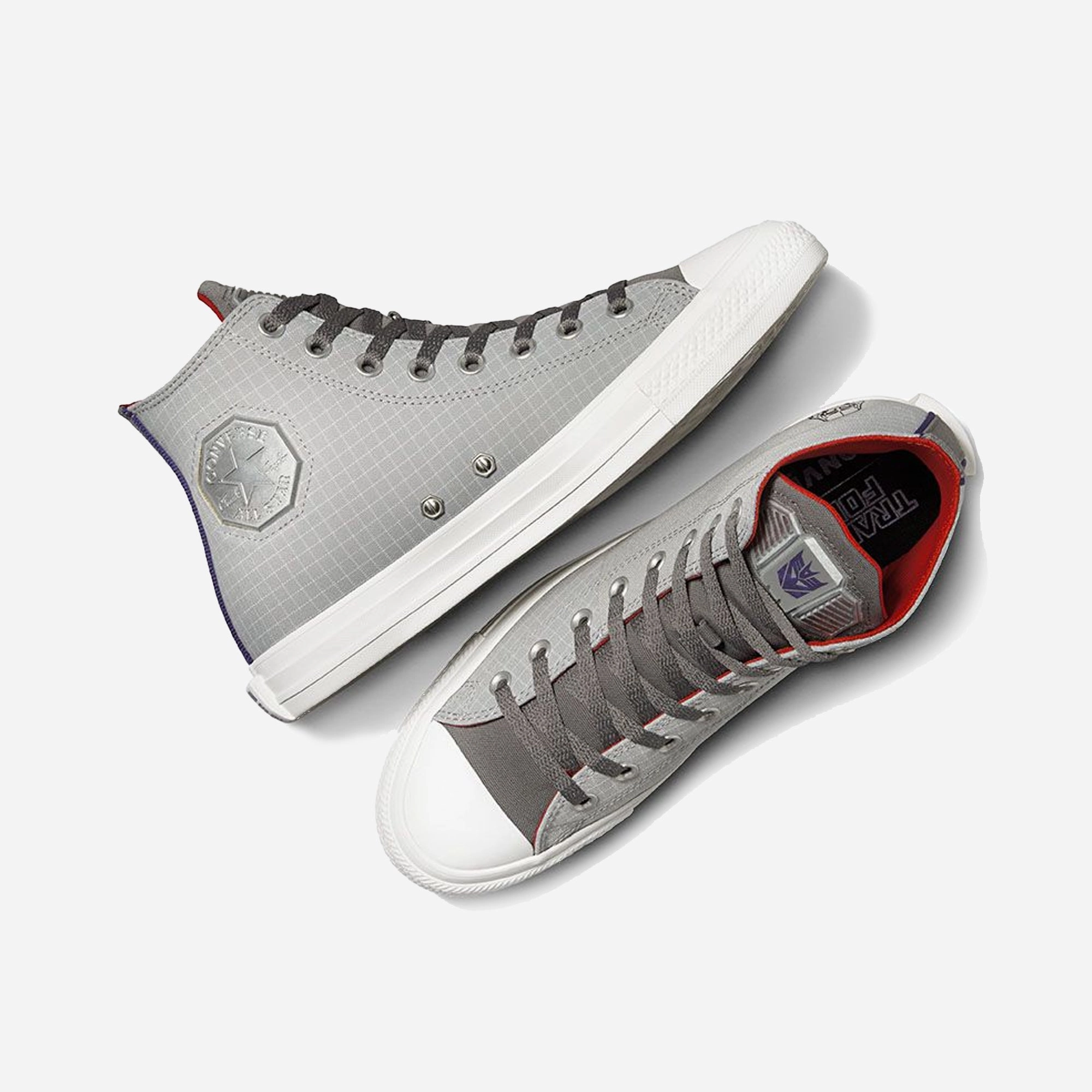 Converse | x TRANSFORMERS CHUCK TAYLOR ALL STAR { GREY/COURT PURPLE/MULTI