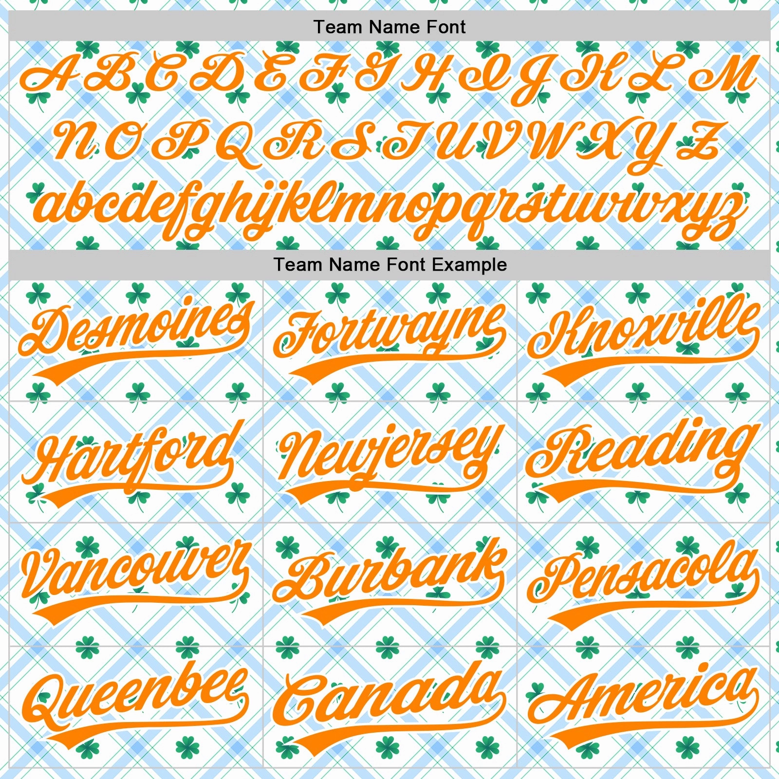 Custom White Bay Orange-Green 3D St. Patrick's Day Shamrock Authentic Baseball Jersey
