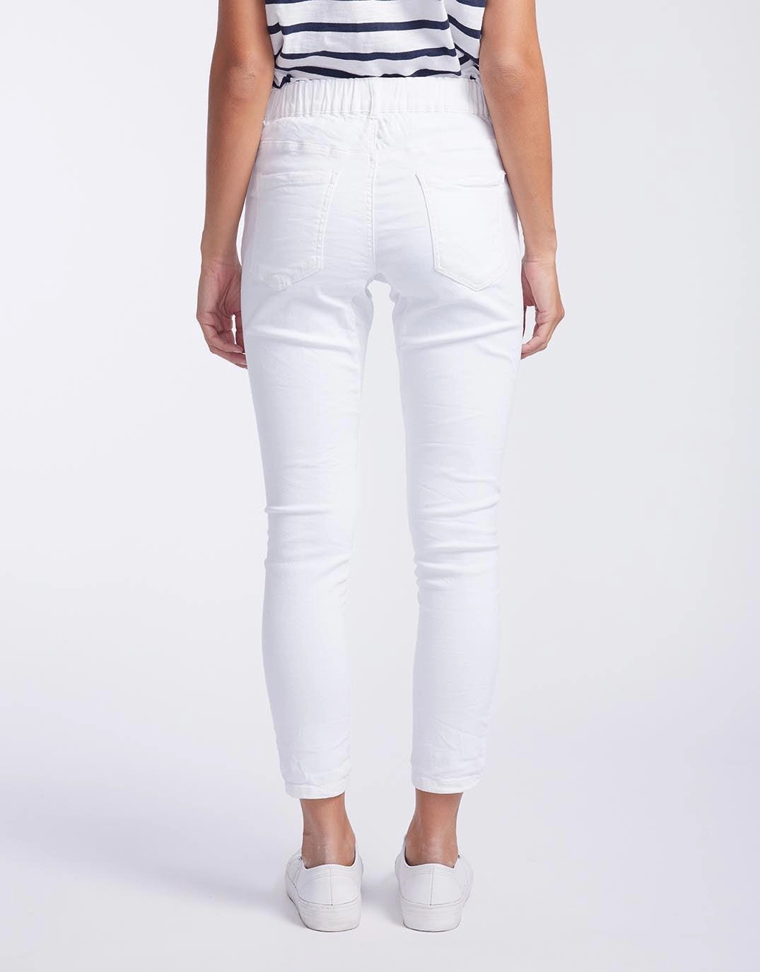Emma Stretch Jean - White