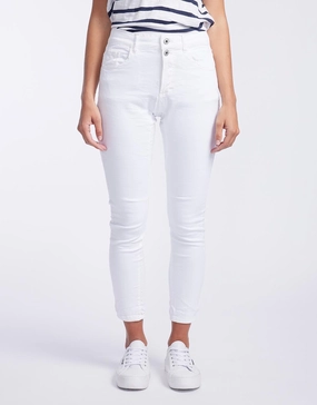 Emma Stretch Jean - White