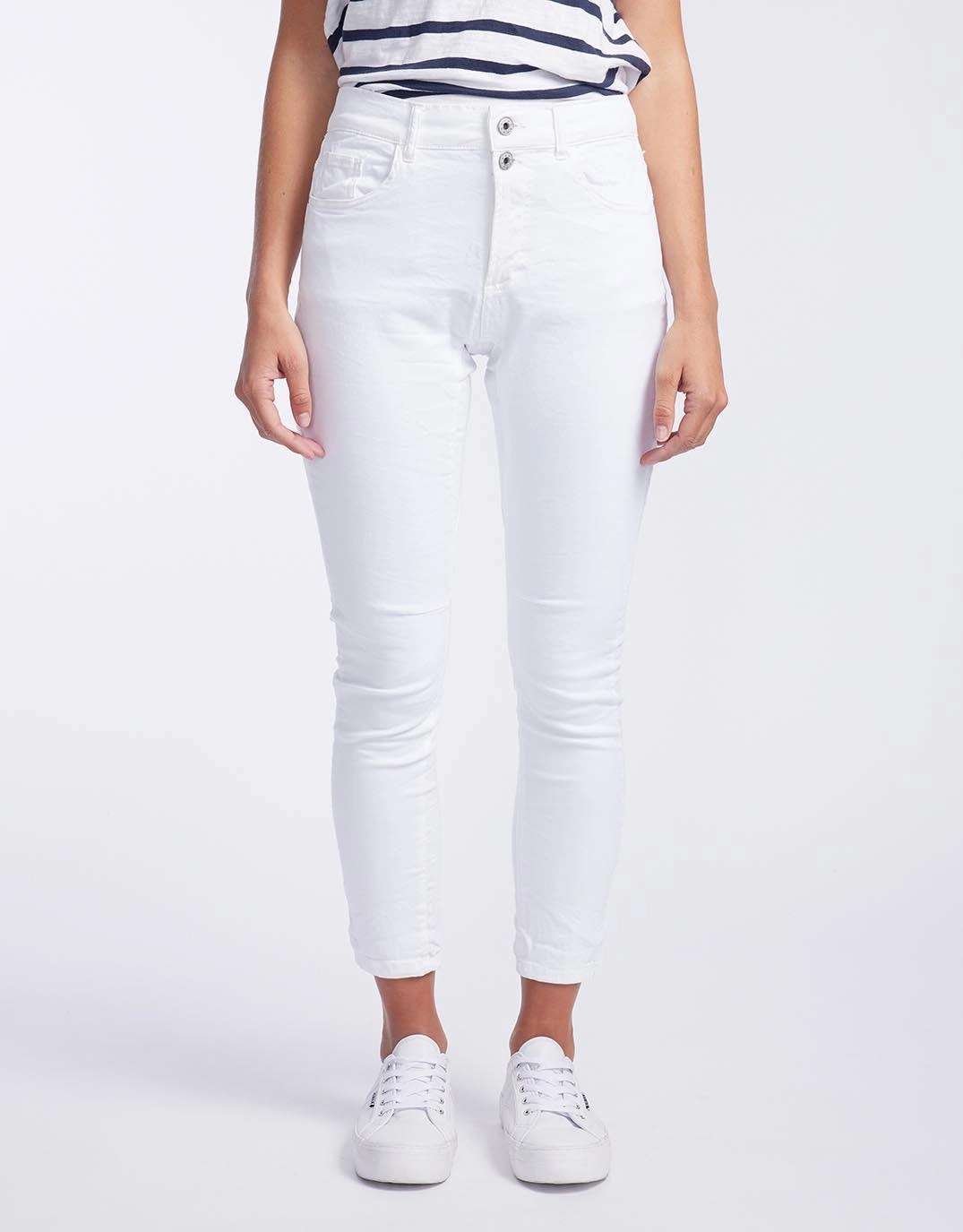 Emma Stretch Jean - White