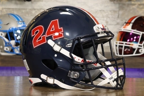 Florida Atlantic Owls Speed Authentic Helmet - Navy
