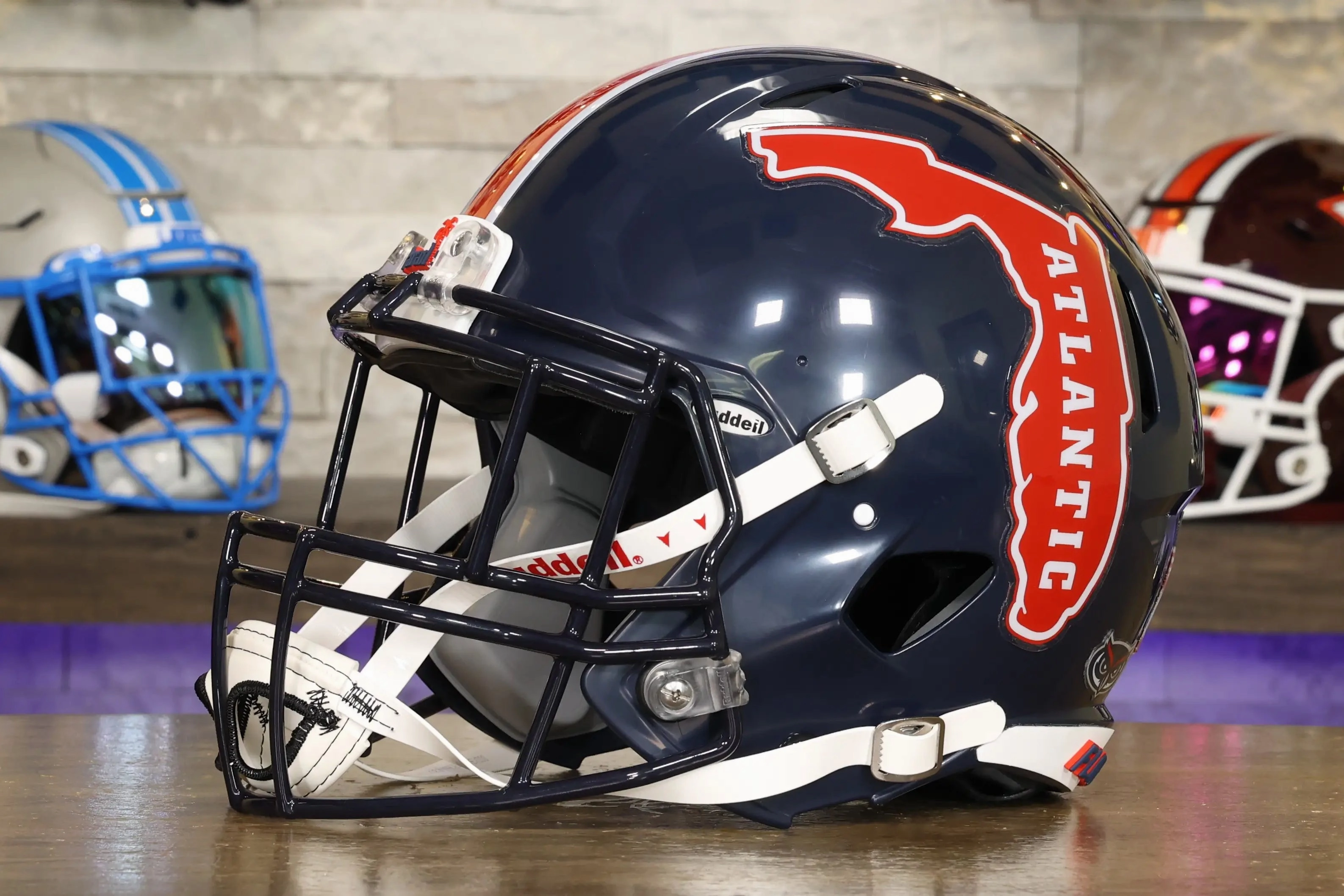 Florida Atlantic Owls Speed Authentic Helmet - Navy