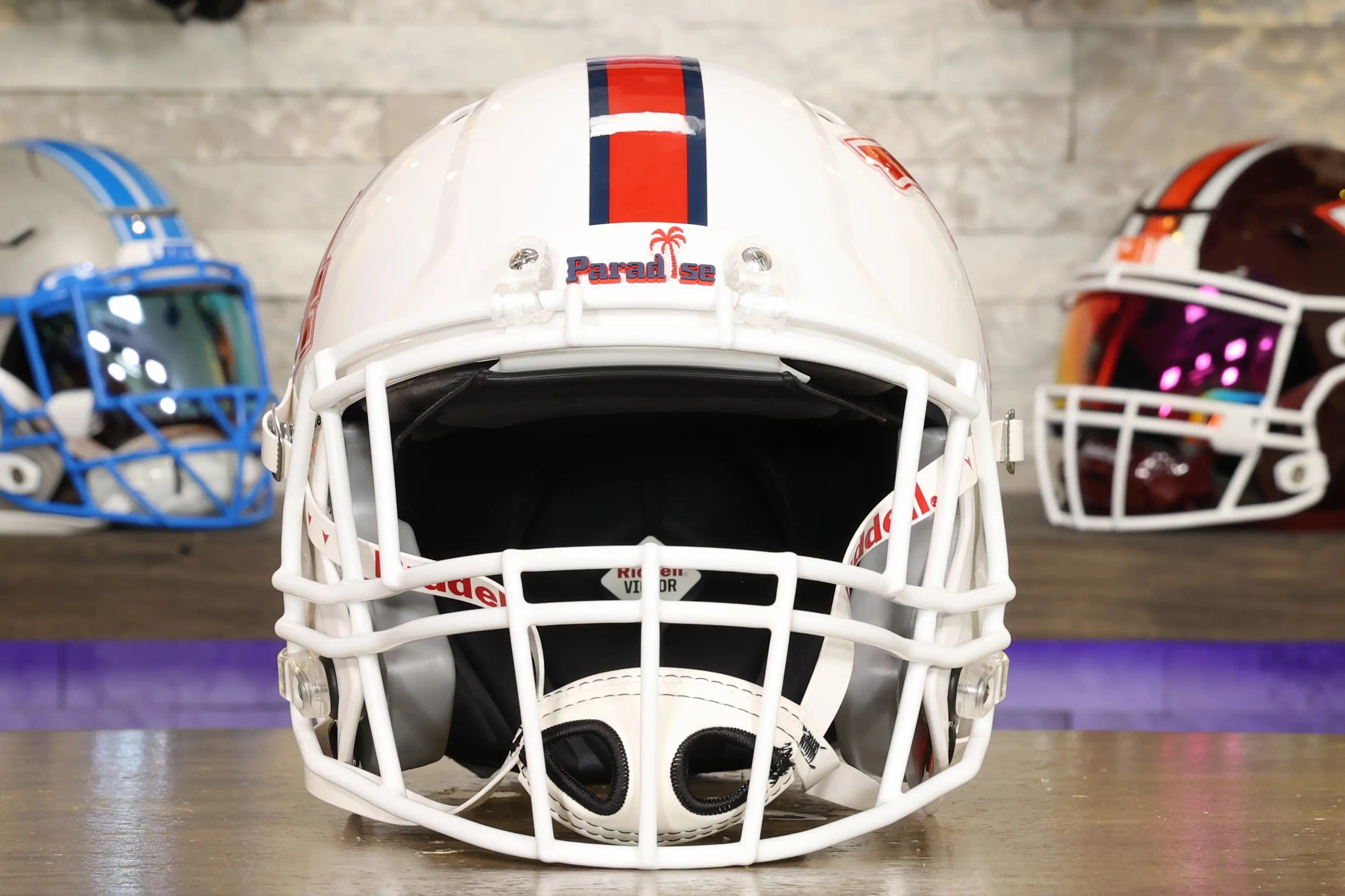 Florida Atlantic Owls Speed Authentic Helmet - White