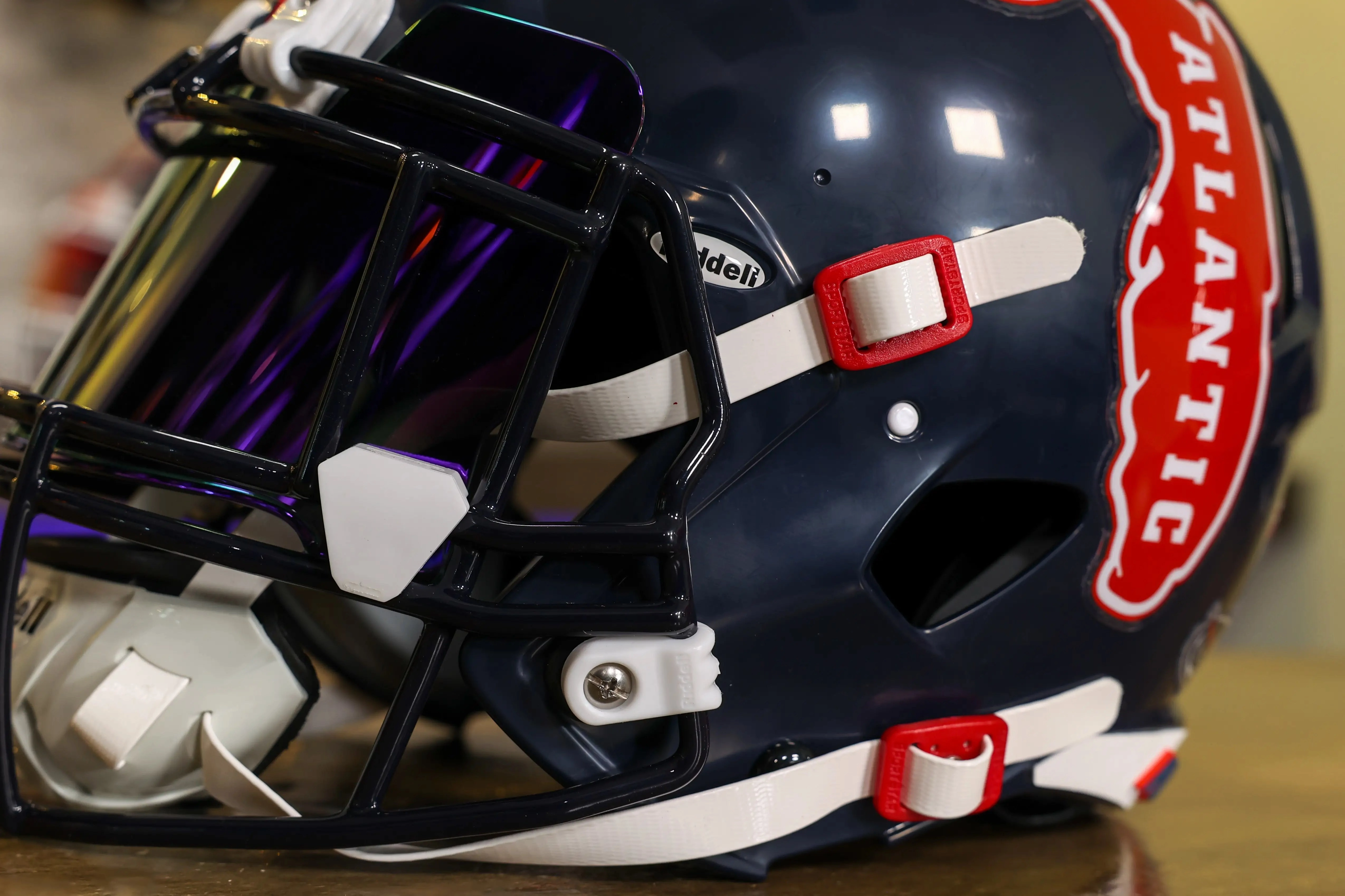 Florida Atlantic Owls Speed Authentic Helmet Navy - GG Edition