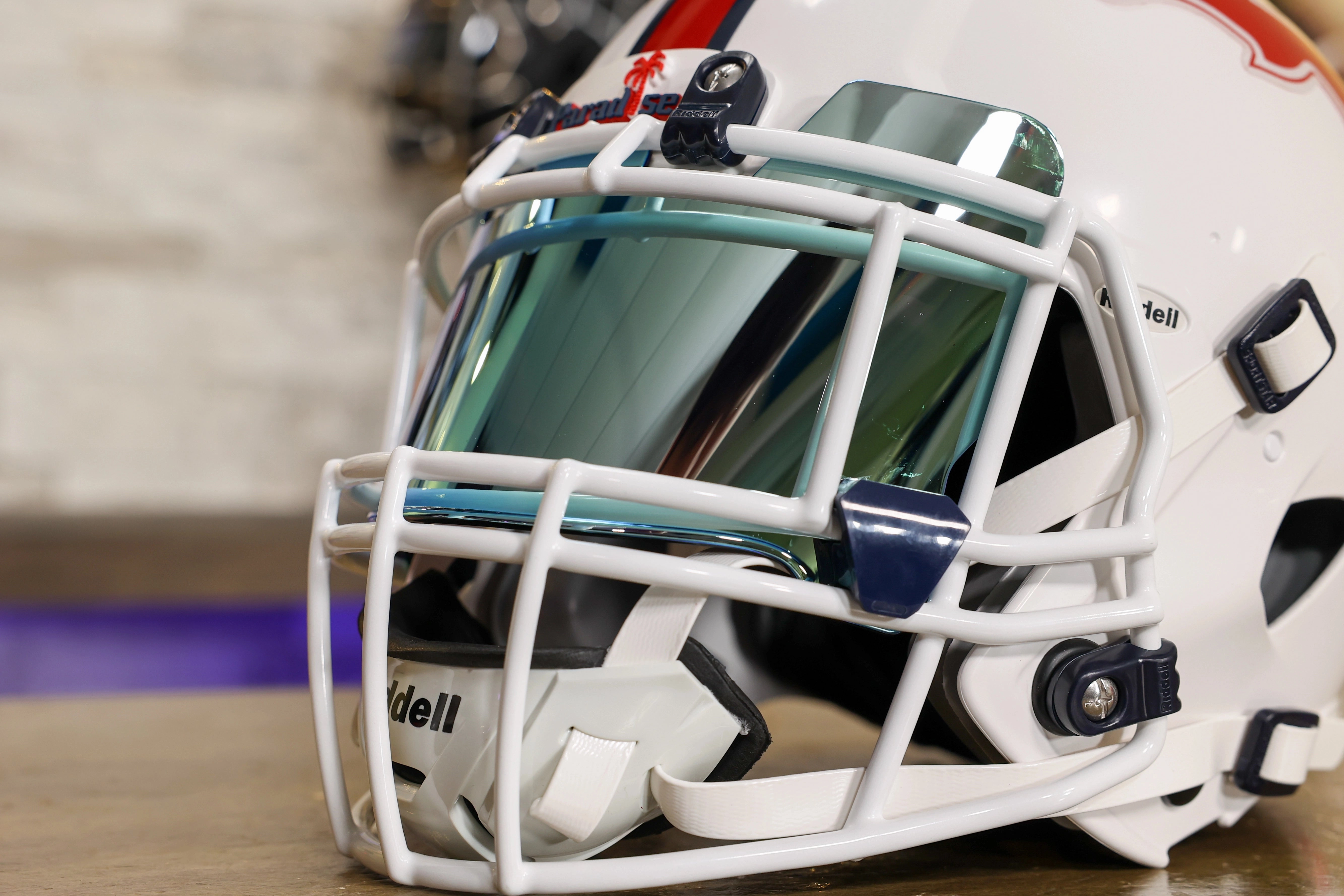 Florida Atlantic Owls Speed Authentic Helmet White - GG Edition
