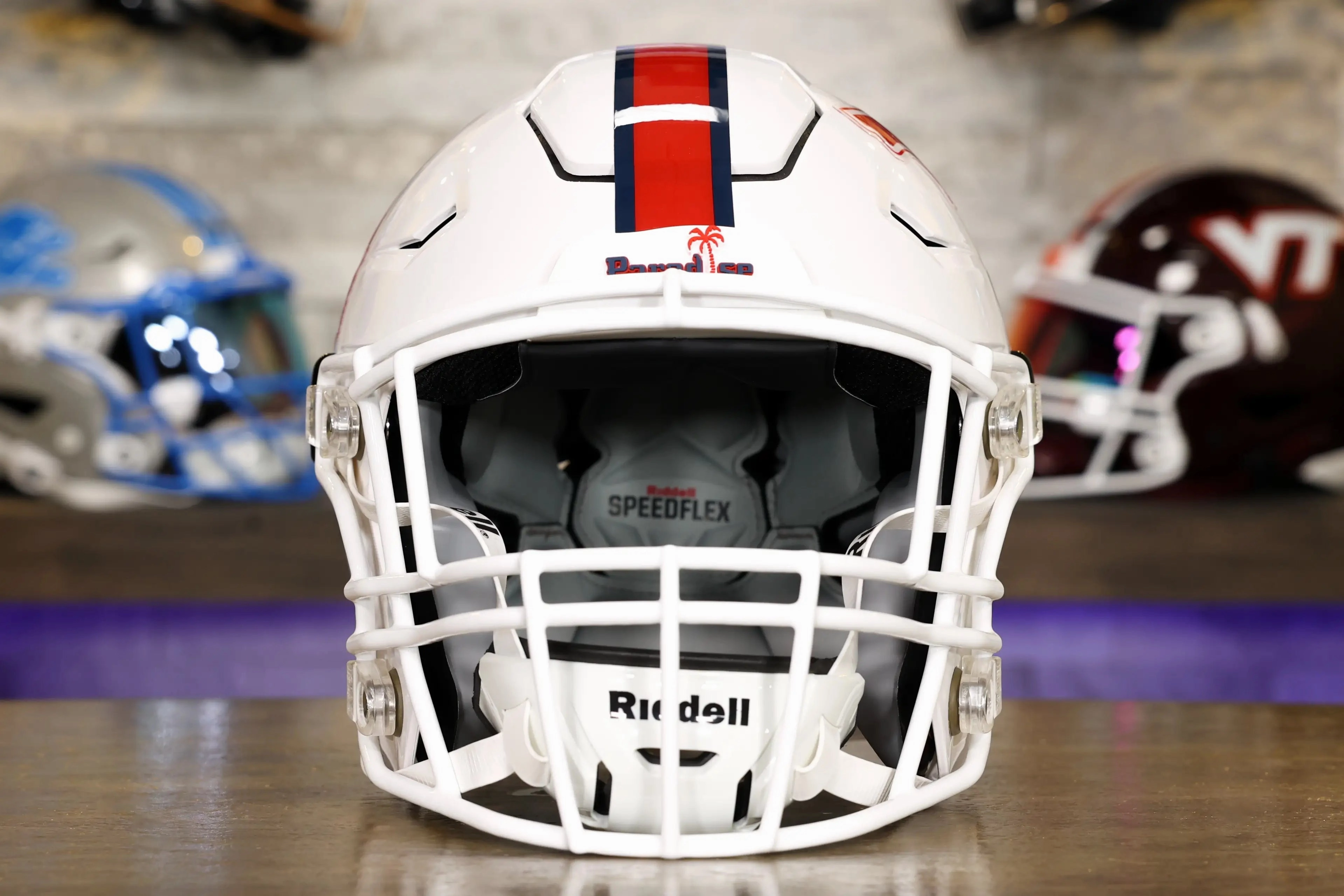 Florida Atlantic Owls SpeedFlex Authentic Helmet - White
