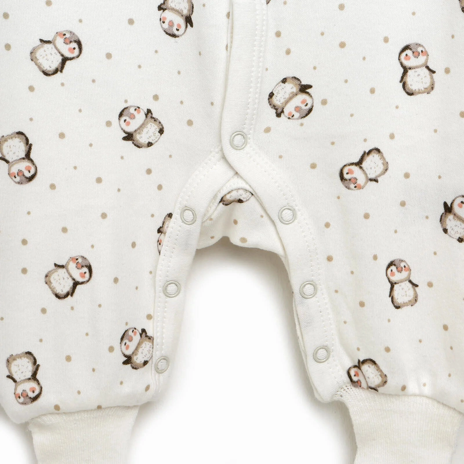 HelloBaby Newborn Baby Girl Footed Jumpsuit - Ecru
