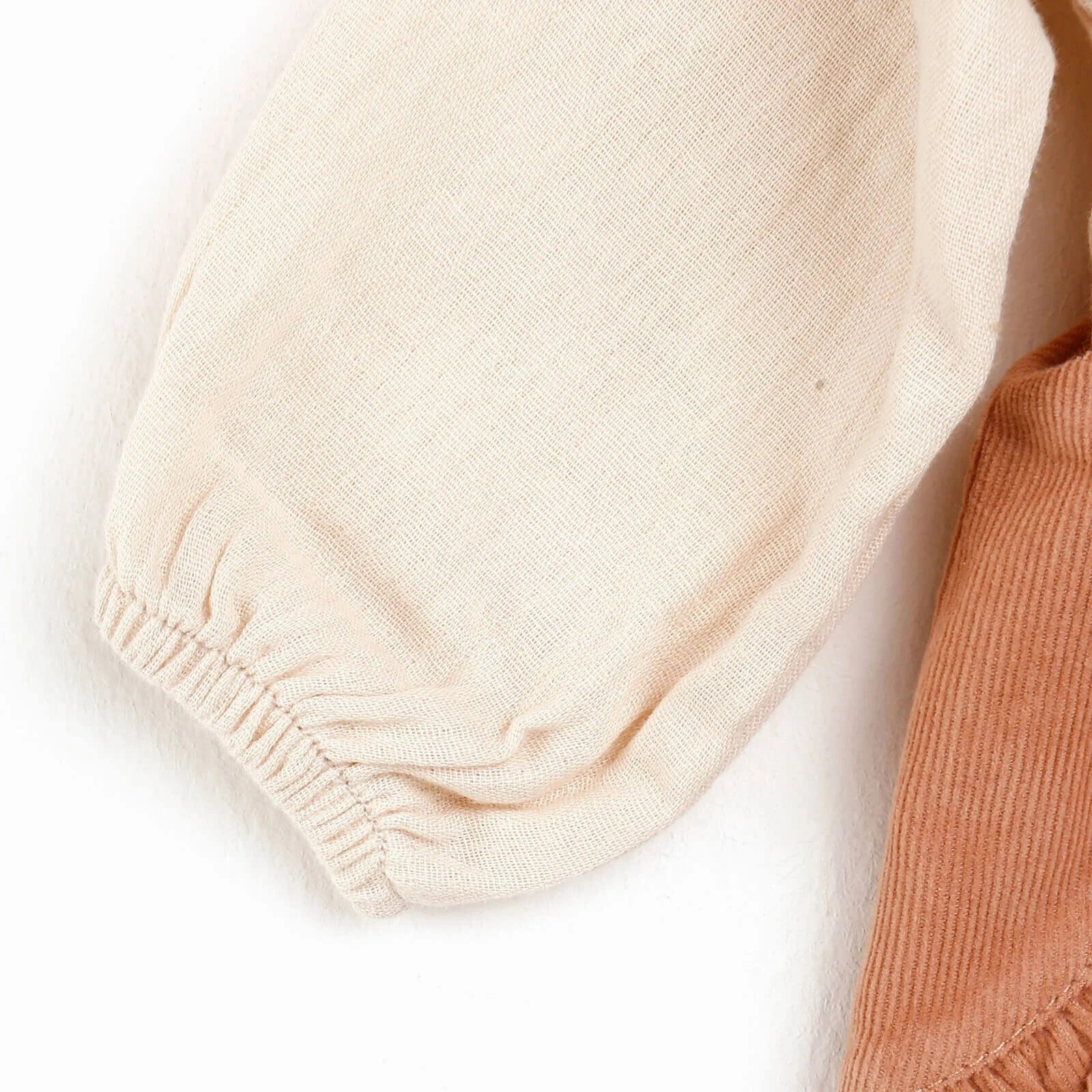 HelloBaby Overall Shorts-Sweatshirt - Mink