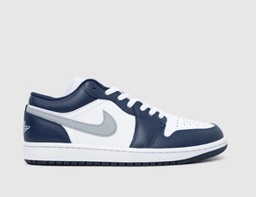 Jordan 1 Low White / Wolf Grey - Midnight Navy