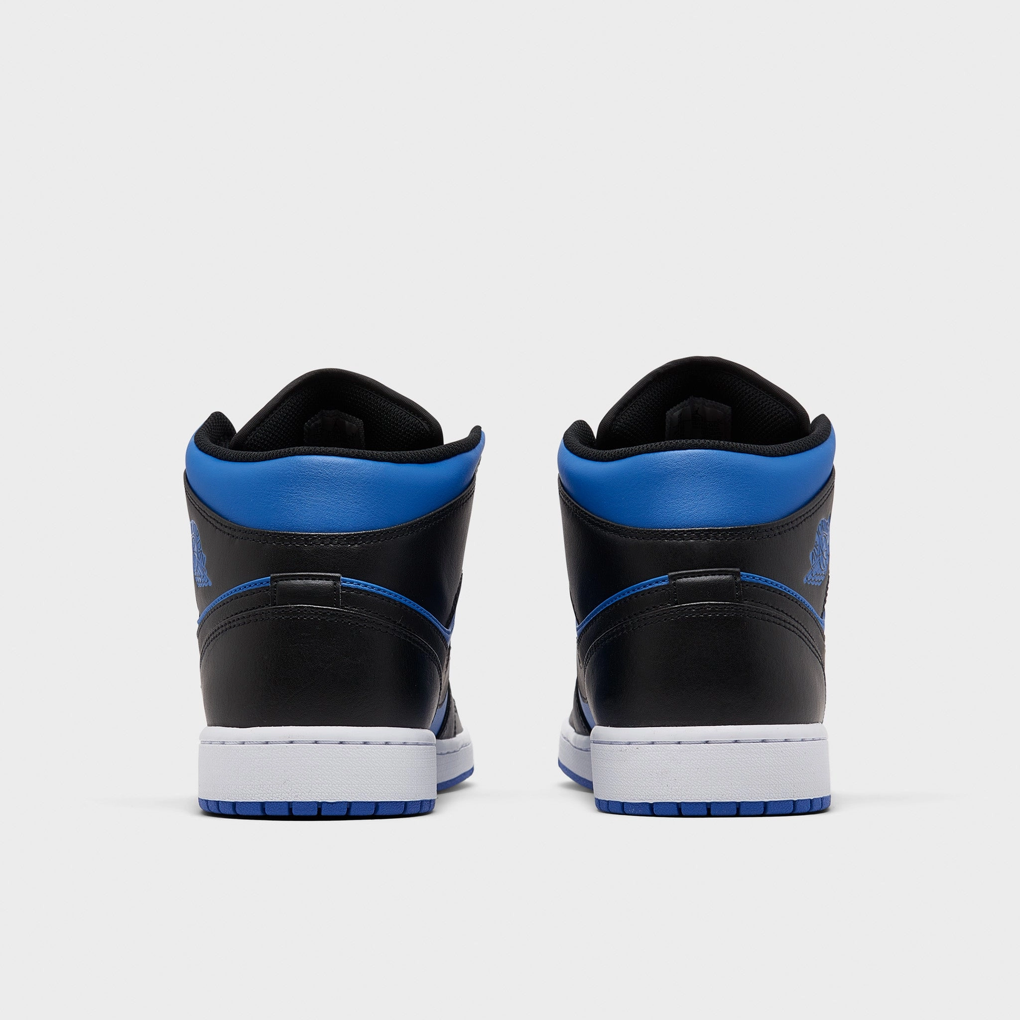 Jordan 1 Mid Black / Royal Blue - Black