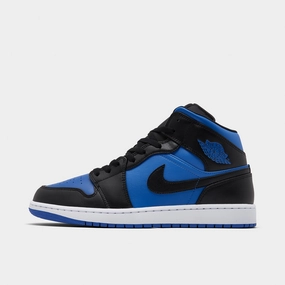 Jordan 1 Mid Black / Royal Blue - Black