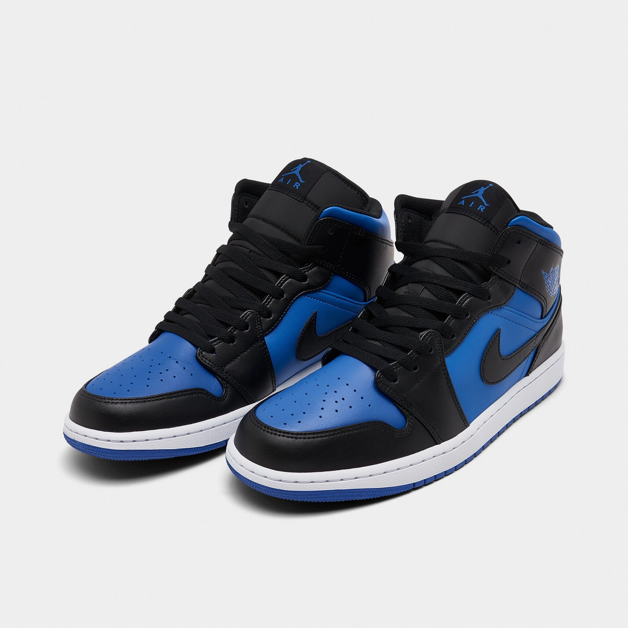 Jordan 1 Mid Black / Royal Blue - Black