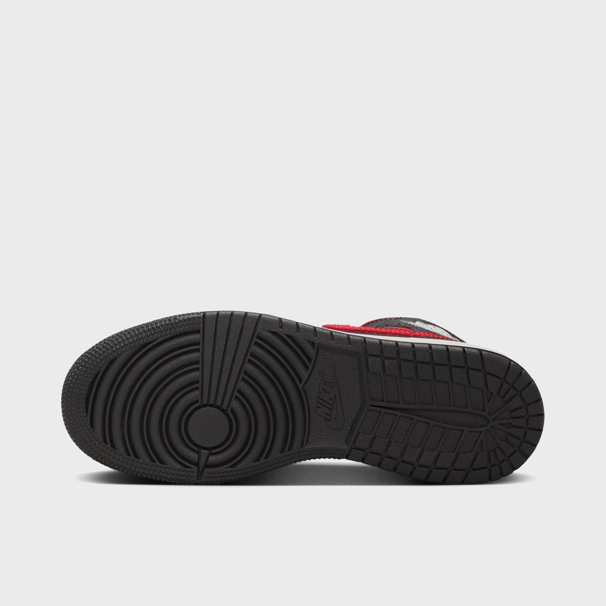 Jordan 1 Mid GS Black / Varsity Red - Summit White