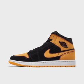 Jordan 1 Mid SE Black / Vivid Orange - Cardinal Red