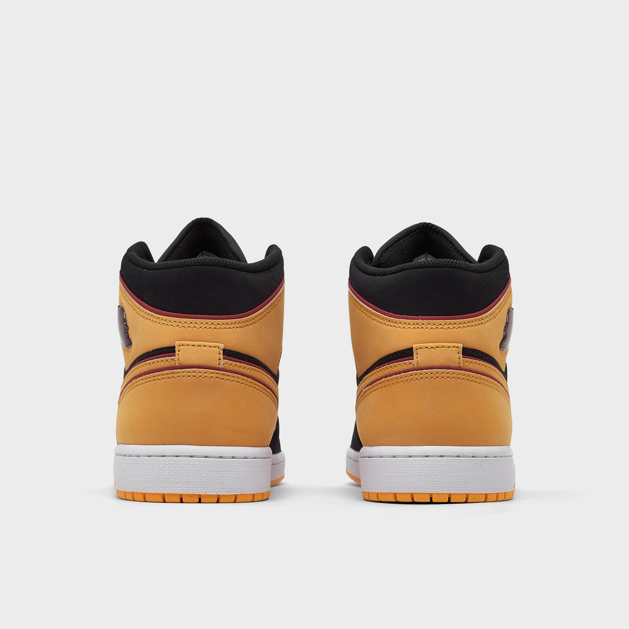 Jordan 1 Mid SE Black / Vivid Orange - Cardinal Red