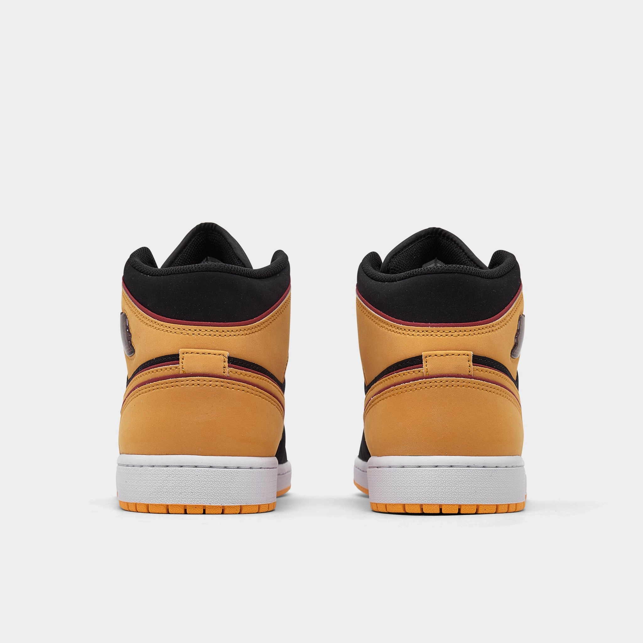 Jordan 1 Mid SE Black / Vivid Orange - Cardinal Red
