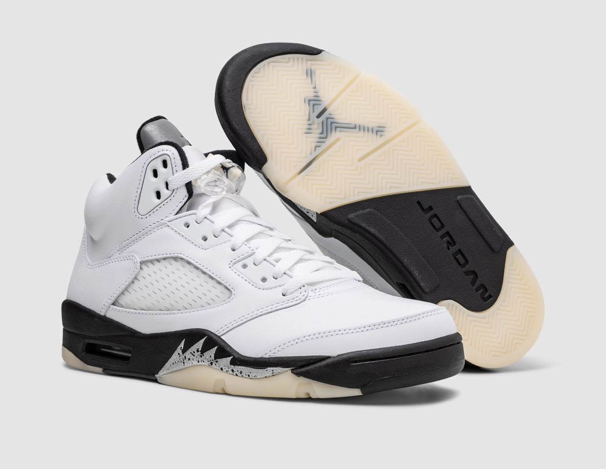 Jordan 5 Retro White / Black - Sail