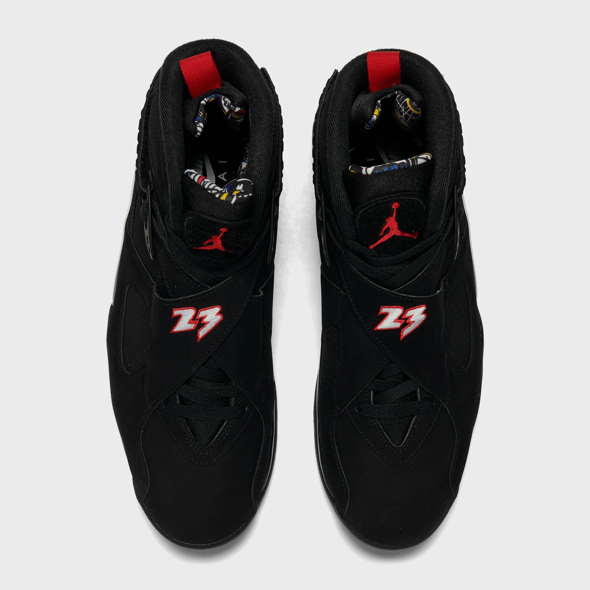 Jordan 8 Retro Black / True Red - White