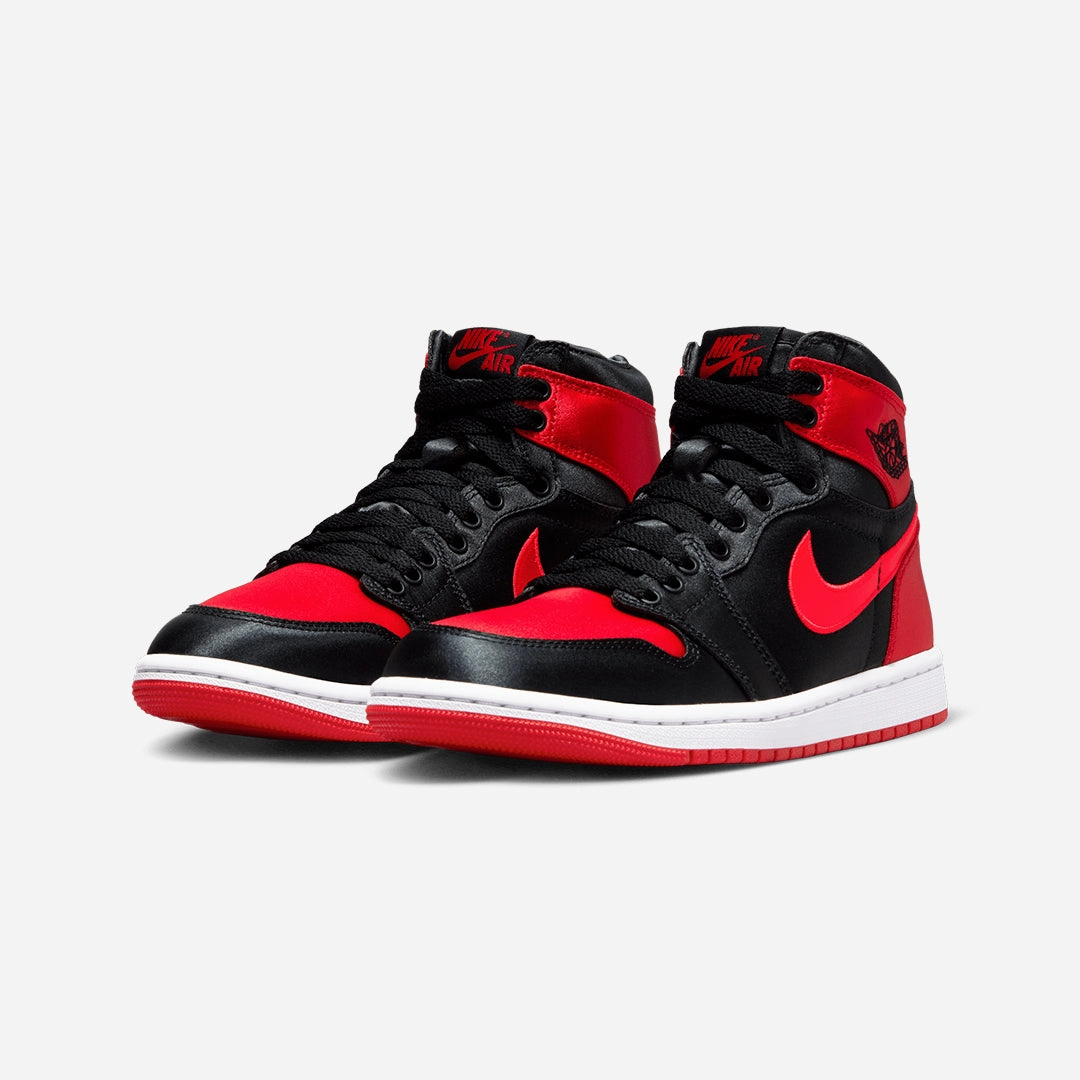 Jordan | AIR JORDAN 1 RETRO HIGH OG  { BLACK/UNIVERSITY RED-WHITE