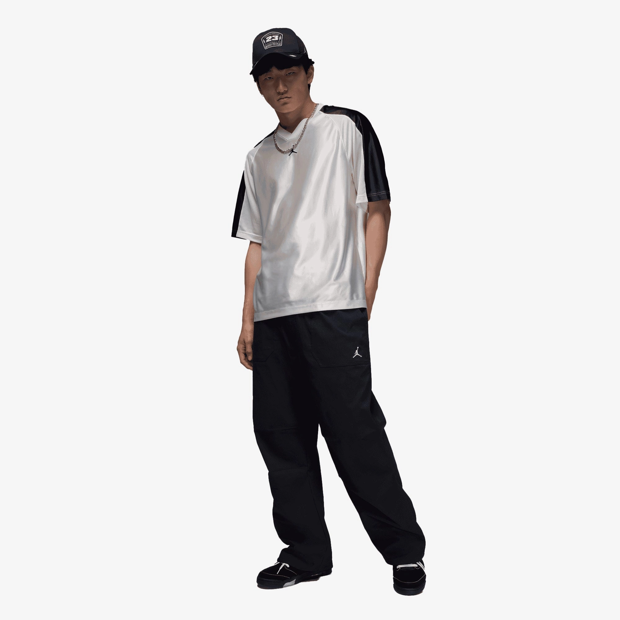 JORDAN | MVP WOVEN PANTS { BLACK/SAIL/SAIL