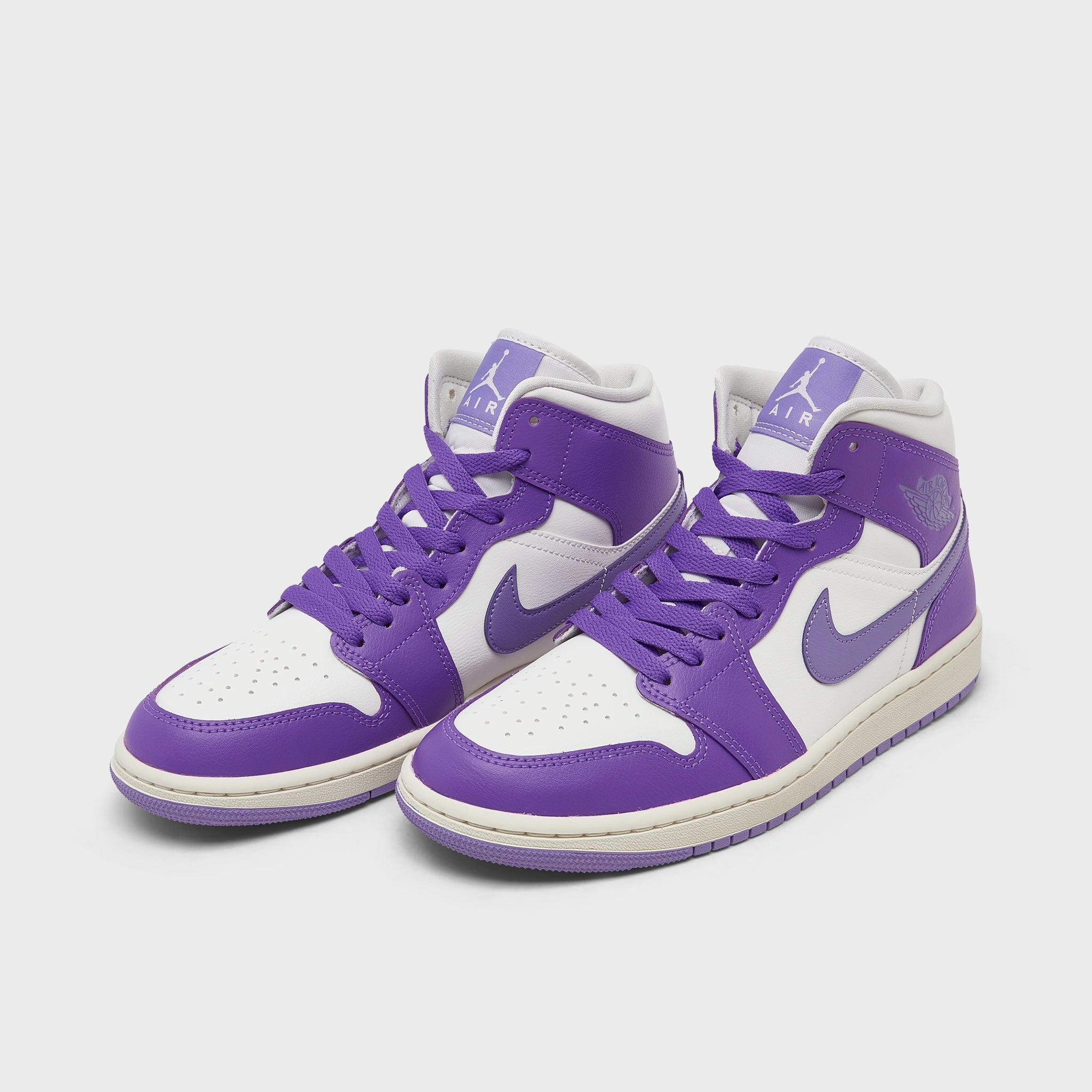 Jordan Women's 1 Mid Action Grape /  Sail - Sky J Light Purple