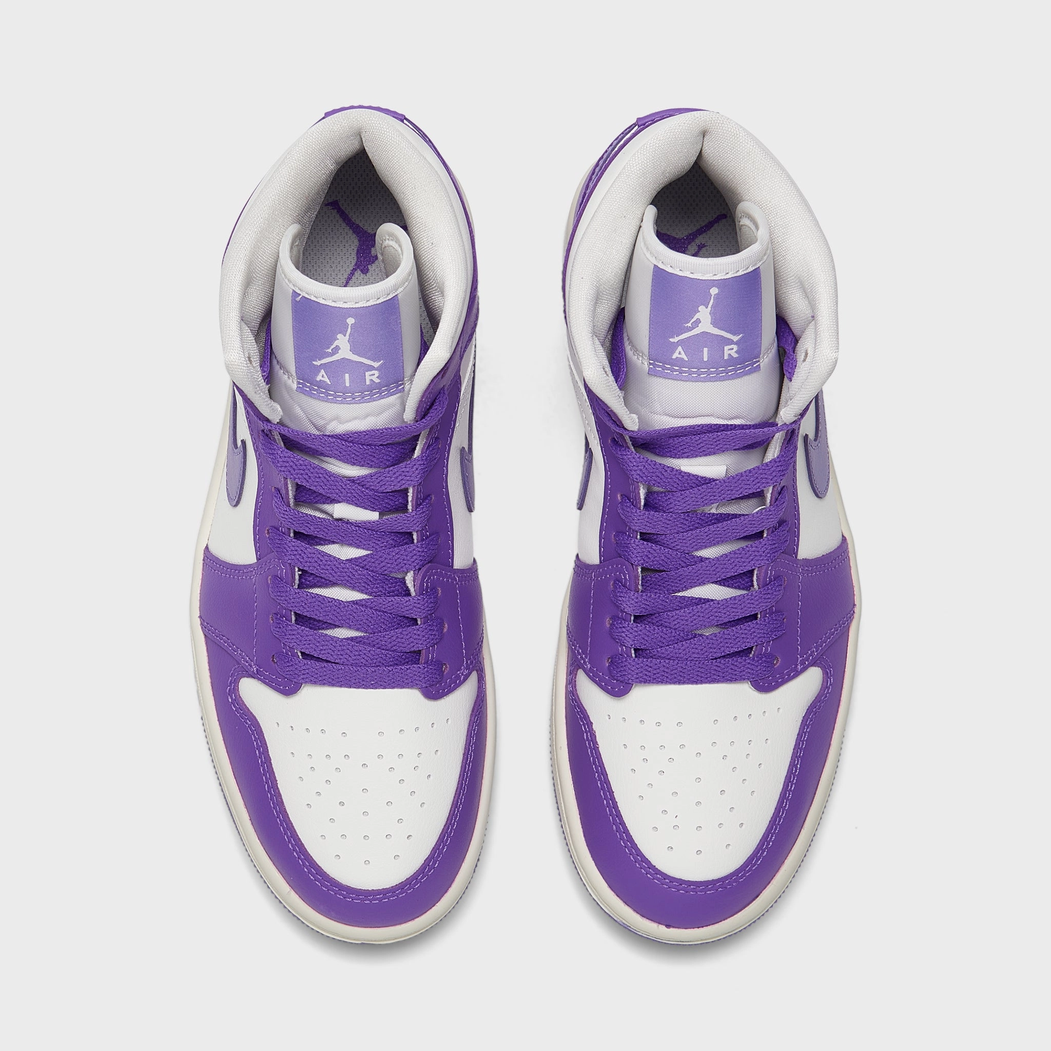 Jordan Women's 1 Mid Action Grape /  Sail - Sky J Light Purple