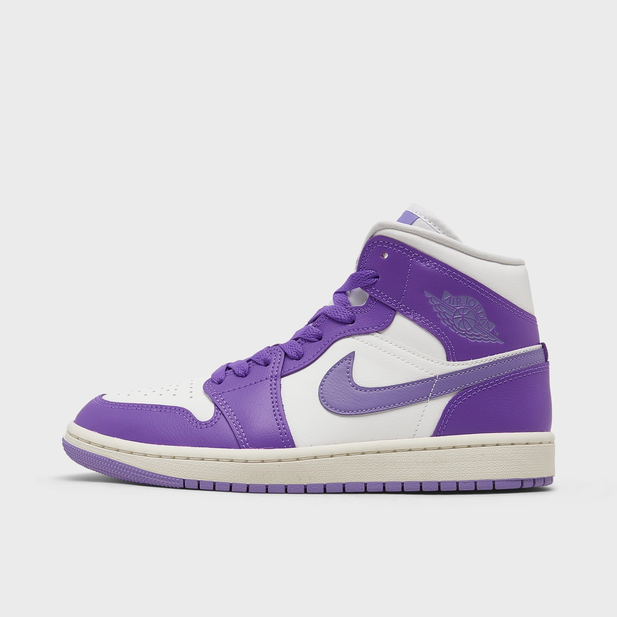 Jordan Women's 1 Mid Action Grape /  Sail - Sky J Light Purple