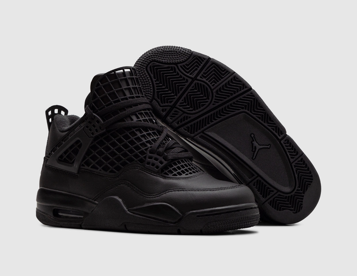 Jordan Women's 4 Net Black / Black - Metallic Silver