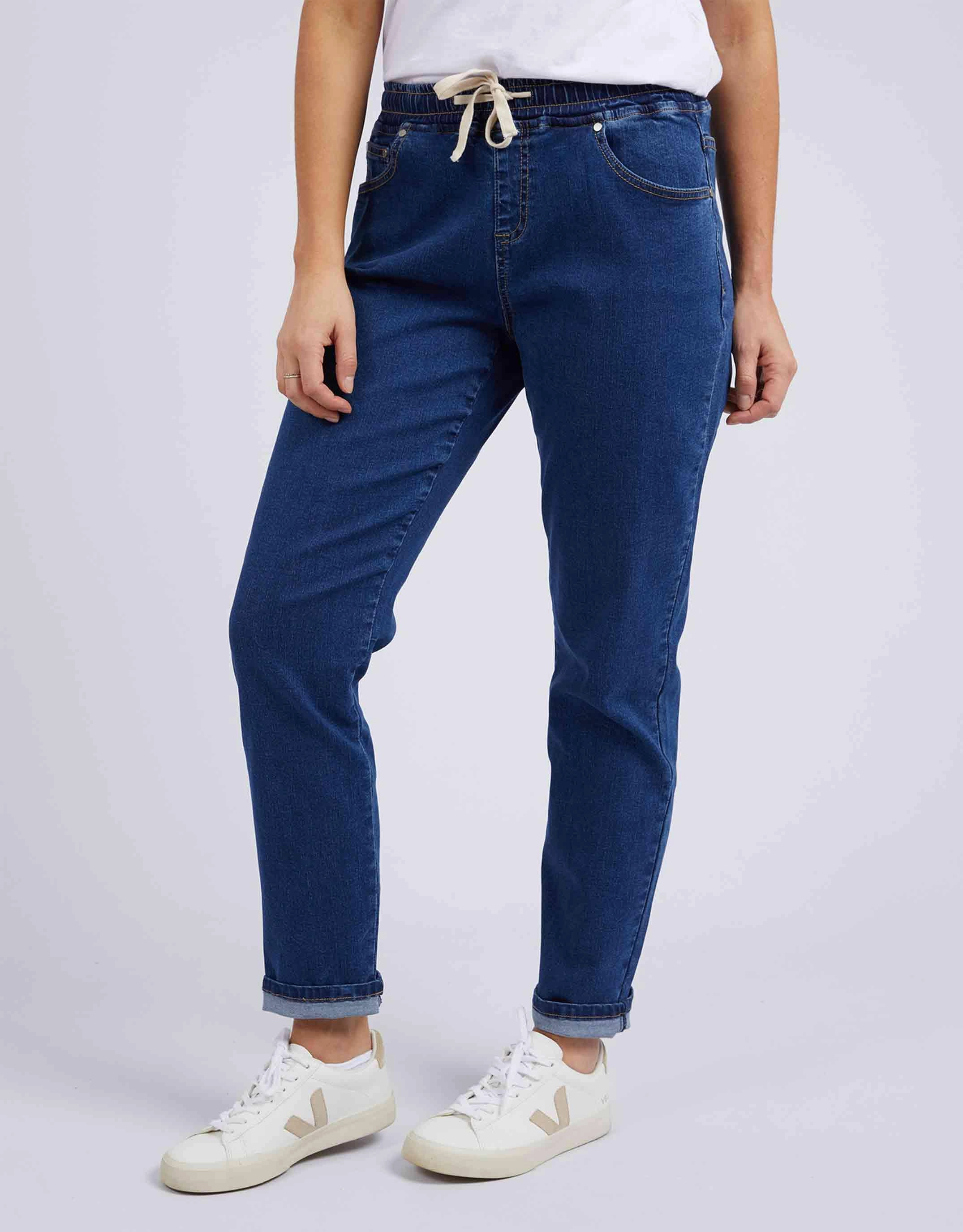 Juliette Jogger Jean - Dark Blue Wash