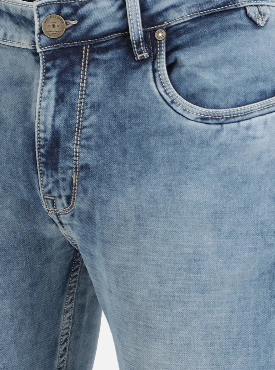 Light Blue Washed Slim Fit Jeans | JadeBlue