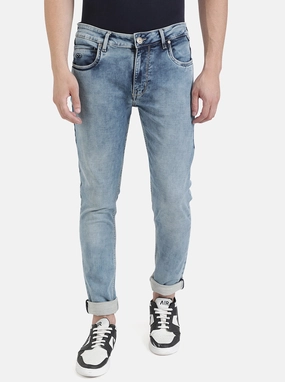 Light Blue Washed Slim Fit Jeans | JadeBlue