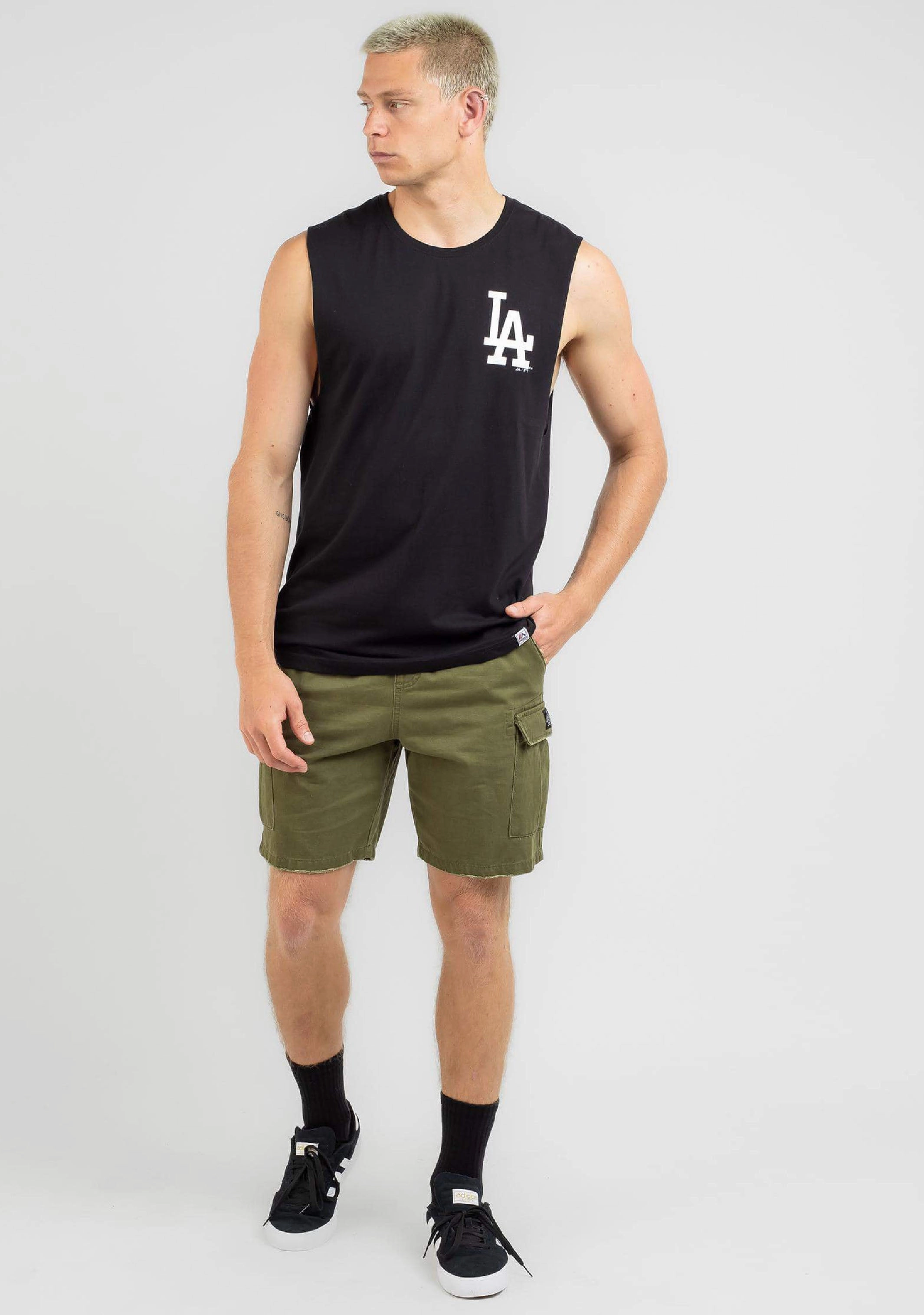 Majestic Athletic Mens Los Angeles Dodgers Muscle Tank <br> MJLD7022TK