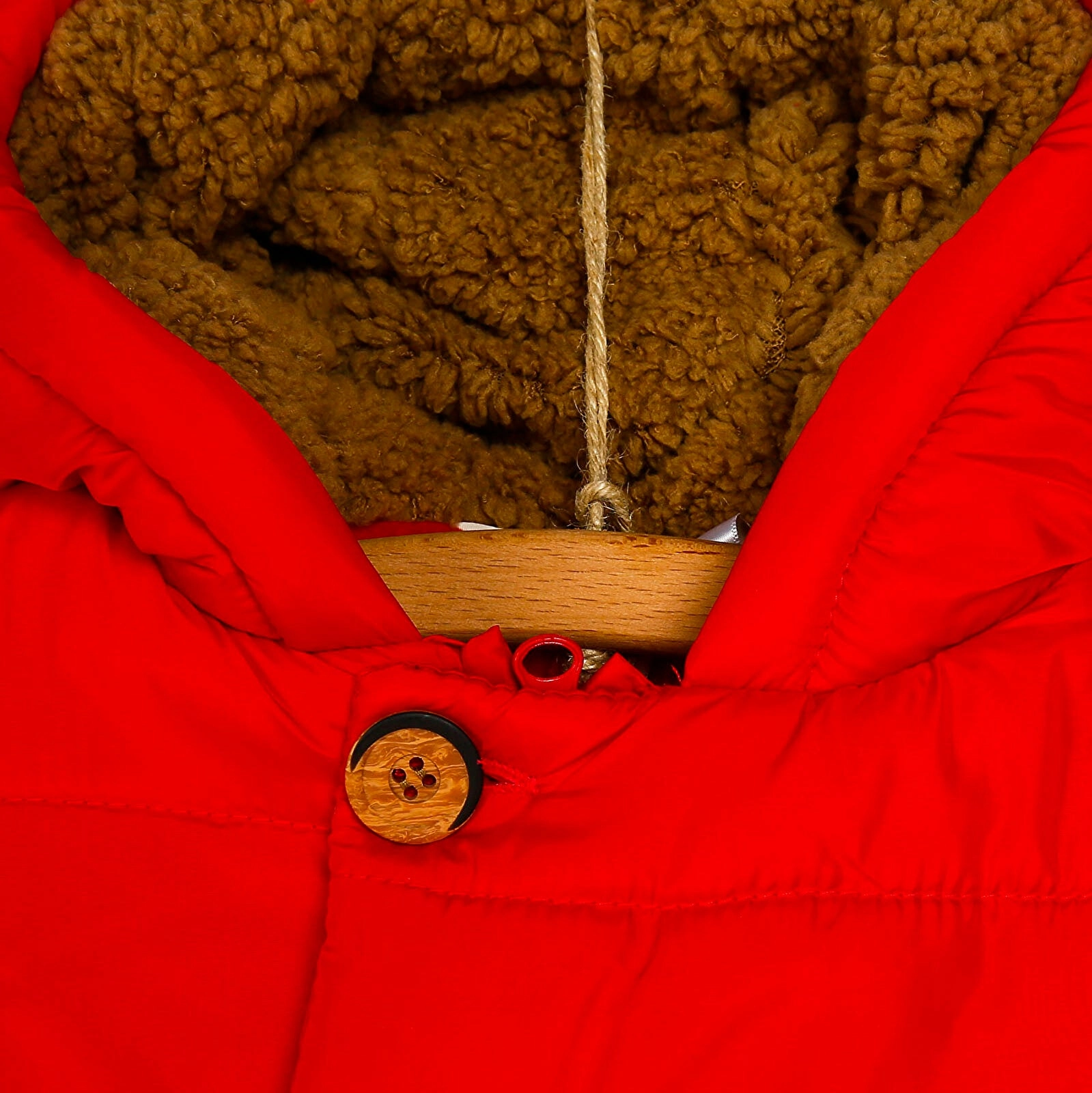 Midimod Baby Boy Coat with Toy Pocket - Red